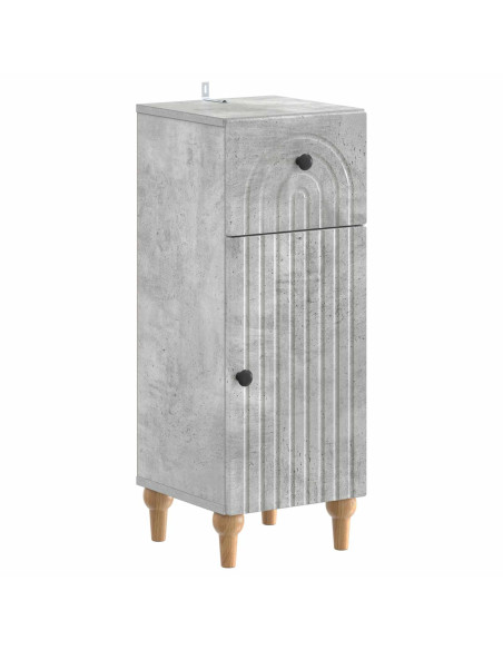 Mobiletto da Bagno ALKMAAR Grigio Cemento 30 x 31 x 80 cm