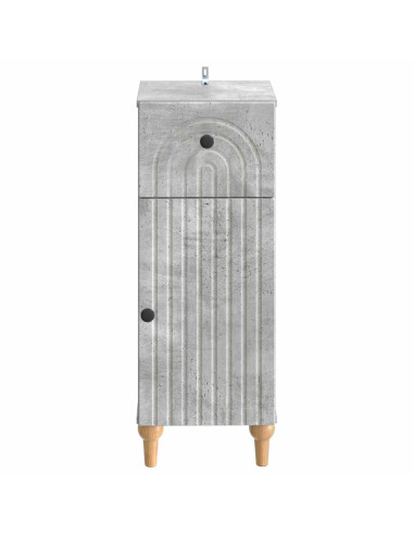Mobiletto da Bagno ALKMAAR Grigio Cemento 30 x 31 x 80 cm
