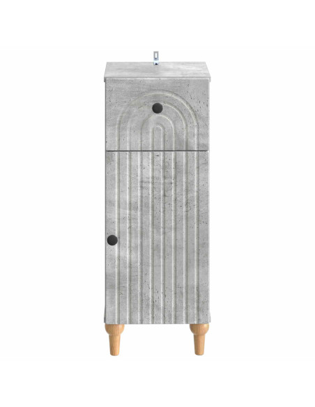 Mobiletto da Bagno ALKMAAR Grigio Cemento 30 x 31 x 80 cm