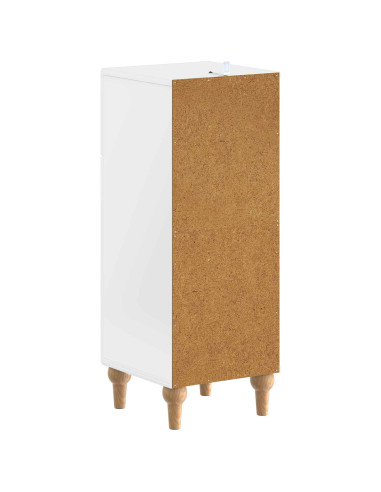 Mobiletto da Bagno ALKMAAR Bianco Lucido 30 x 31 x 80 cm
