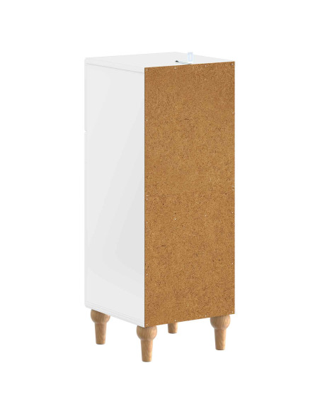 Mobiletto da Bagno ALKMAAR Bianco Lucido 30 x 31 x 80 cm