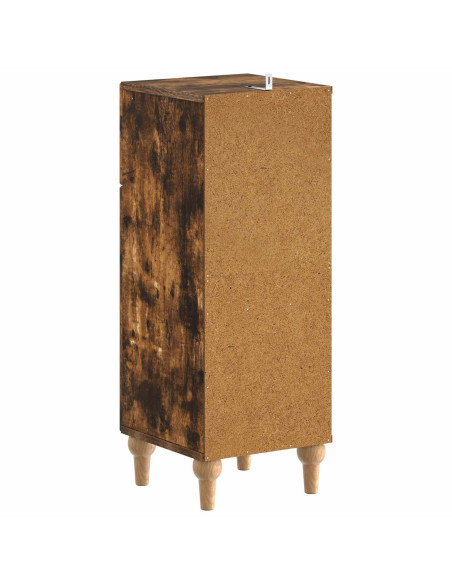 Mobiletto da Bagno ALKMAAR Rovere Fumo 30 x 31 x 80 cm