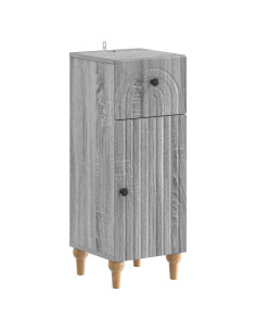 Mobiletto da Bagno ALKMAAR Sonoma grigio 30 x 31 x 80 cm