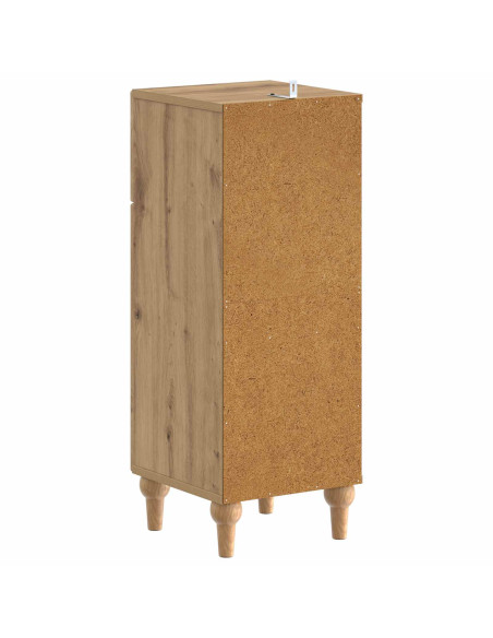Mobiletto da Bagno ALKMAAR Rovere Artigianale 30 x 31 x 80 cm