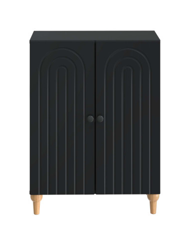 Mobiletto da Bagno ALKMAAR Nero 59,5 x 31 x 80 cm