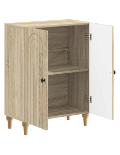 Mobiletto da Bagno ALKMAAR Rovere Sonoma 59,5 x 31 x 80 cm 2