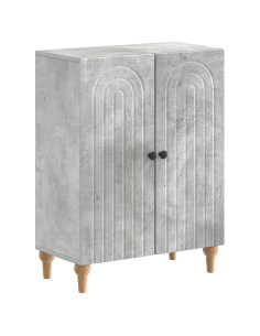 Mobiletto da Bagno ALKMAAR Grigio Cemento 59,5 x 31 x 80 cm