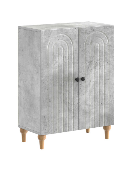 Mobiletto da Bagno ALKMAAR Grigio Cemento 59,5 x 31 x 80 cm