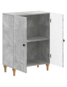 Mobiletto da Bagno ALKMAAR Grigio Cemento 59,5 x 31 x 80 cm 2