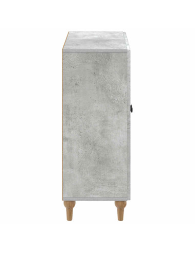 Mobiletto da Bagno ALKMAAR Grigio Cemento 59,5 x 31 x 80 cm