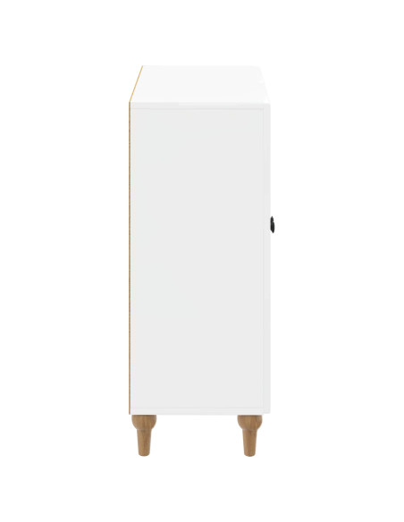 Mobiletto da Bagno ALKMAAR Bianco Lucido 59,5 x 31 x 80 cm