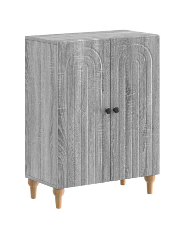 Mobiletto da Bagno ALKMAAR Sonoma grigio 59,5 x 31 x 80 cm