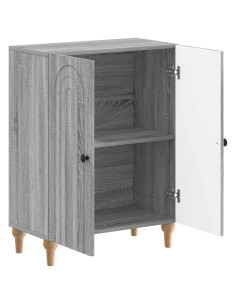 Mobiletto da Bagno ALKMAAR Sonoma grigio 59,5 x 31 x 80 cm 2
