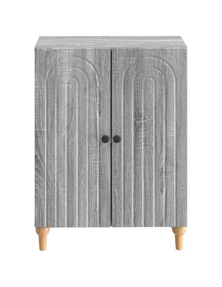 Mobiletto da Bagno ALKMAAR Sonoma grigio 59,5 x 31 x 80 cm