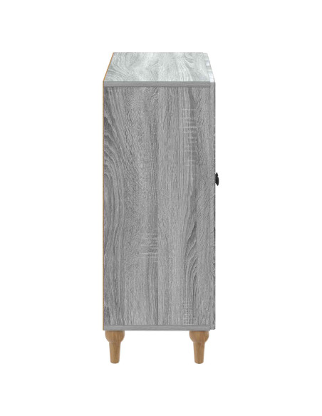 Mobiletto da Bagno ALKMAAR Sonoma grigio 59,5 x 31 x 80 cm