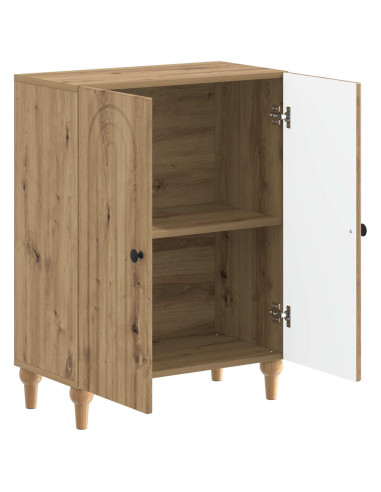 Mobiletto da Bagno ALKMAAR Rovere Artigianale 59,5 x 31 x 80 cm
