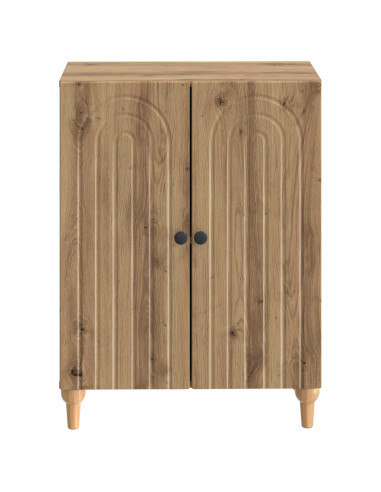 Mobiletto da Bagno ALKMAAR Rovere Artigianale 59,5 x 31 x 80 cm