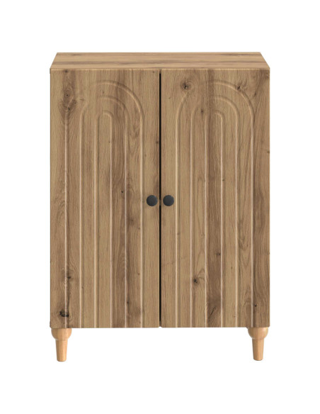 Mobiletto da Bagno ALKMAAR Rovere Artigianale 59,5 x 31 x 80 cm