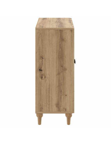 Mobiletto da Bagno ALKMAAR Rovere Artigianale 59,5 x 31 x 80 cm