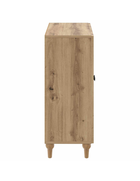 Mobiletto da Bagno ALKMAAR Rovere Artigianale 59,5 x 31 x 80 cm