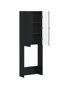 Mobile Bagno ALKMAAR Nero 66 x 25,5 x 190 cm 2