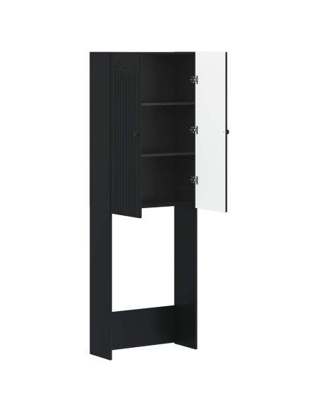 Mobile Bagno ALKMAAR Nero 66 x 25,5 x 190 cm