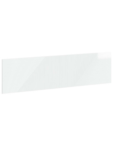 Testiera da Muro HAARLEM Bianco Lucido Legno ingegnerizzato