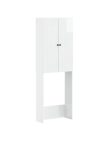 Mobile Bagno ALKMAAR Bianco Lucido 66 x 25,5 x 190 cm