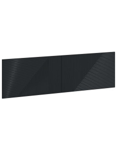 Testiera da Muro HAARLEM Nero Legno ingegnerizzato