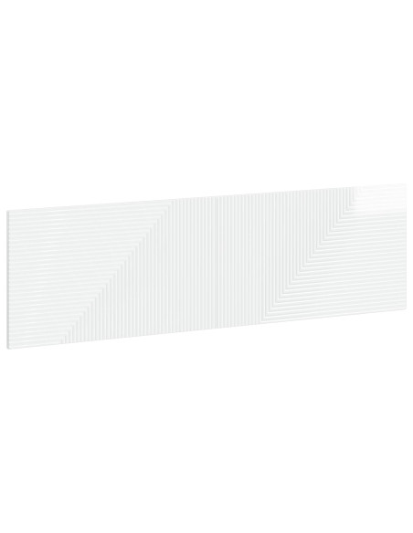 Testiera da Muro HAARLEM Bianco Lucido Legno ingegnerizzato