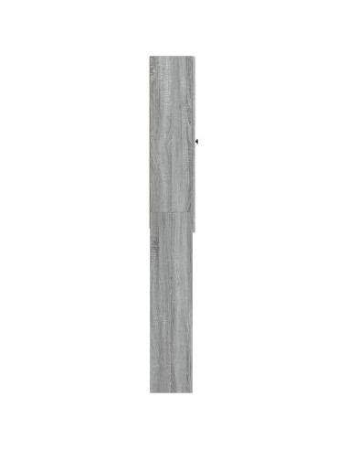 Mobile Bagno ALKMAAR Sonoma grigio 66 x 25,5 x 190 cm