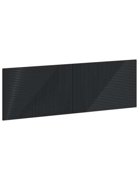 Testiera da Muro HAARLEM Nero Legno ingegnerizzato