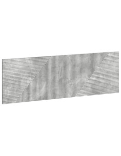 Testiera da Muro HAARLEM Grigio Cemento Legno ingegnerizzato