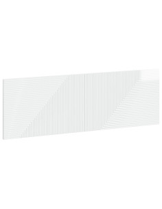 Testiera da Muro HAARLEM Bianco Lucido Legno ingegnerizzato