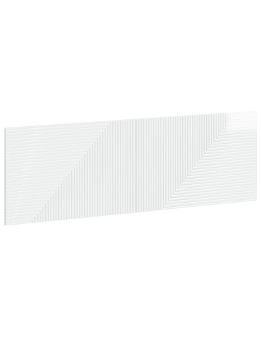 Testiera da Muro HAARLEM Bianco Lucido Legno ingegnerizzato