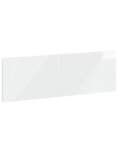 Testiera da Muro HAARLEM Bianco Lucido Legno ingegnerizzato