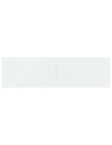 Testiera da Muro HAARLEM Bianco Legno ingegnerizzato