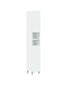 Armadio da Bagno con Ripiano Aperto ZWOLLE Bianco