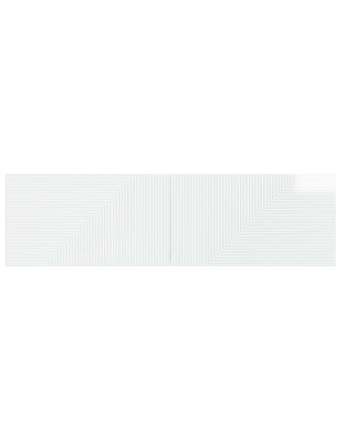 Testiera da Muro HAARLEM Bianco Lucido Legno ingegnerizzato