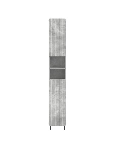 Armadio da Bagno con Ripiano Aperto ZWOLLE Grigio Cemento