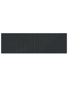 Testiera da Muro HAARLEM Nero Legno ingegnerizzato 2