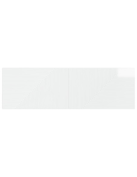 Testiera da Muro HAARLEM Bianco Lucido Legno ingegnerizzato