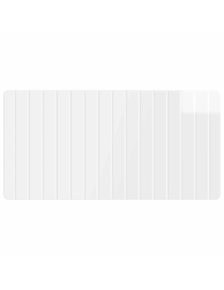 Testiera da Muro ZWOLLE Bianco Lucido Legno ingegnerizzato