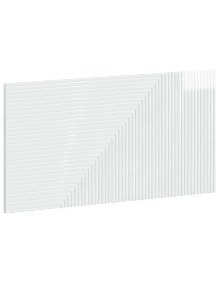 Testiera da Muro HAARLEM Bianco Lucido Legno ingegnerizzato