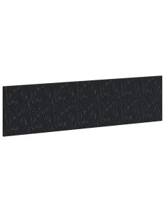 Testiera da Muro DELFT Nero Legno ingegnerizzato