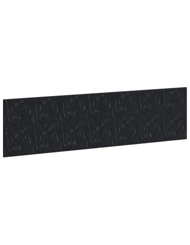 Testiera da Muro DELFT Nero Legno ingegnerizzato