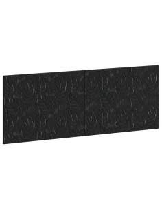 Testiera da Muro DELFT Nero Legno ingegnerizzato