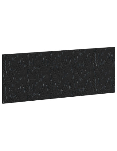 Testiera da Muro DELFT Nero Legno ingegnerizzato