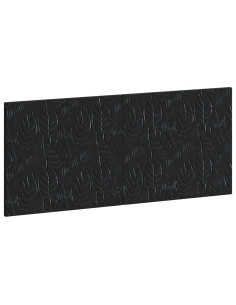 Testiera da Muro DELFT Nero Legno ingegnerizzato