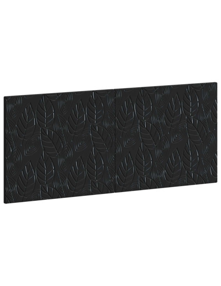 Testiera da Muro DELFT Nero Legno ingegnerizzato